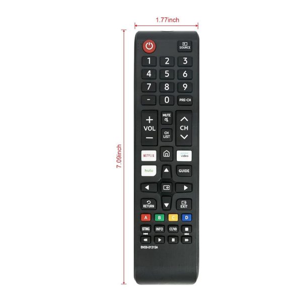 For Samsung Smart TV BN59-01312A Universal Replacement Remote Control - Black
