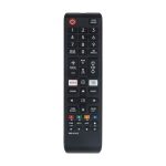 New BN59-01315D Replaced Remote Fit for Samsung Series 7 RU7100 4K UHD TV UA43RU7100 UA49RU7100 UA50RU7100 with Shortcut Button - Black