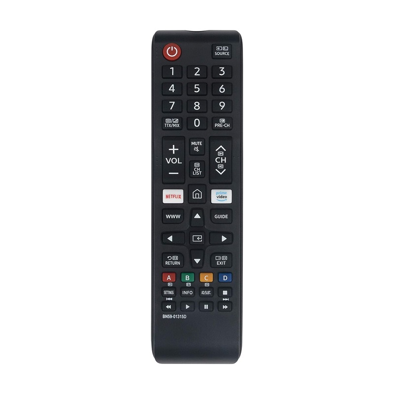 New BN59-01315D Replaced Remote Fit for Samsung Series 7 RU7100 4K UHD TV UA43RU7100 UA49RU7100 UA50RU7100 with Shortcut Button - Black