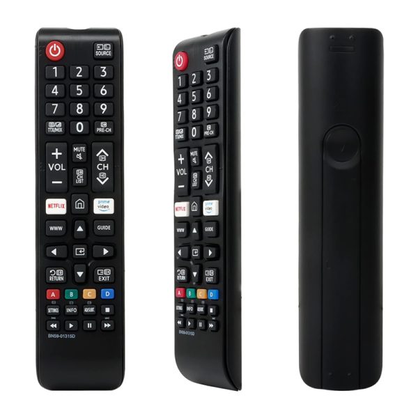 New BN59-01315D Replaced Remote Fit for Samsung Series 7 RU7100 4K UHD TV UA43RU7100 UA49RU7100 UA50RU7100 with Shortcut Button - Black
