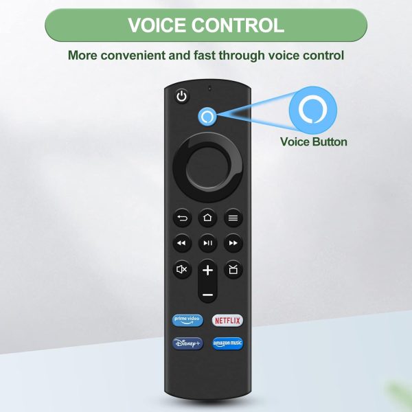 New L5B83G Voice For Amazon 2nd Gen Fire TV Stick 4K Replacement Remote Control - Black