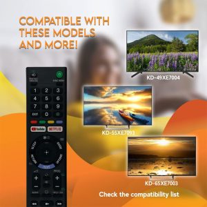 New Original RMT-TX300E Replacement Remote Control Fit For Sony TV- Black - Image 5