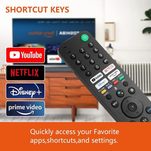 New Sony RMF TX520U Replacement Tv Remote Control - Black