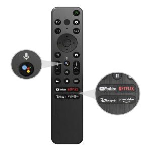 New Sony RMF-TX800U Replacement Remote Control With Sony 4Κ 8K HD TV- Black