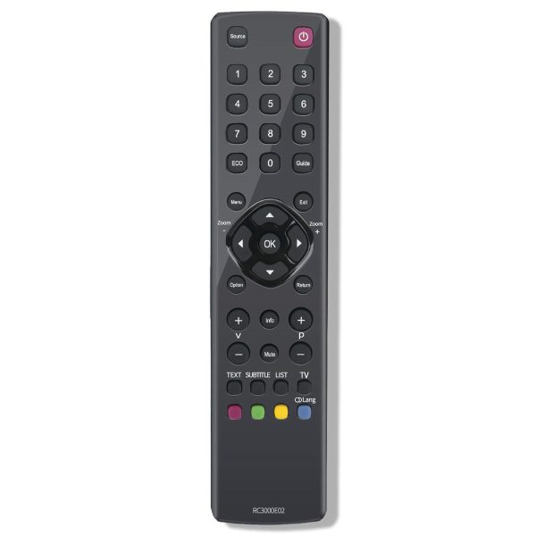 Replacement Remote Control for TCL RC3000E02 Universal Remote Control - Black