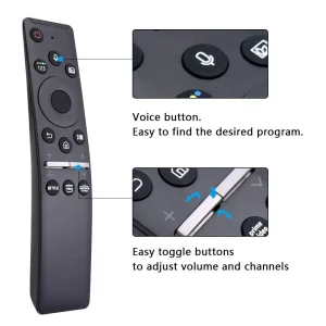 For Samsung Smart TV BN59-01312A Universal Replacement Remote Control with Netflix Prime Hulu Shortcut Keys - Black