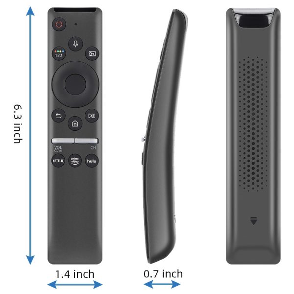 For Samsung Smart TV BN59-01312A Universal Replacement Remote Control with Netflix Prime Hulu Shortcut Keys - Black