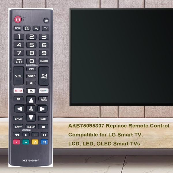 New AKB75095307 Replace Remote fit for LG Smart TV Remote Control LCD, LED