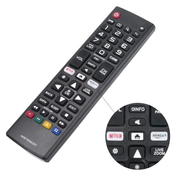 New AKB75095307 Replace Remote fit for LG Smart TV Remote Control LCD, LED