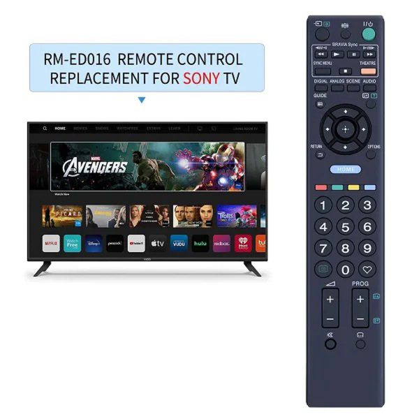 New RM-ED016 Replacement Remote Control Applicable For Sony TV