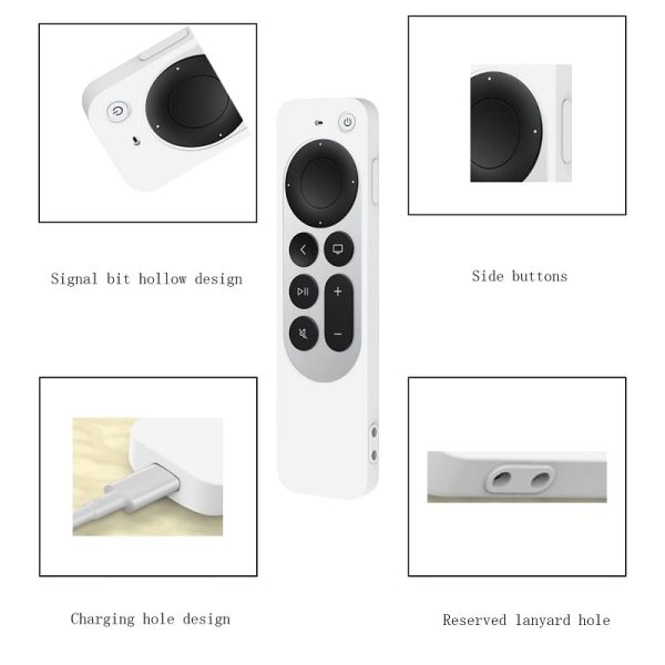 New Replacement Non-Slip Durable Silicone Case for Apple TV 4K Siri Remote 2nd Gen