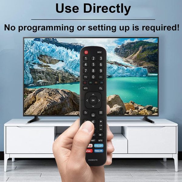 New EN2BK27S Remote Control fit for Sharp LED Smart TV with Netflix TIKILIVE Prime-Video