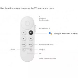 New G9N9N For Chromecast 4K With Google TV Voice Bluetooth Remote
