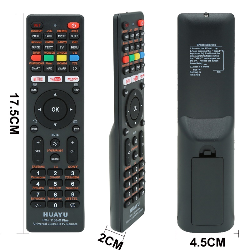 New Original RM L1130+ Plus TV Universal Replacement Remote Control